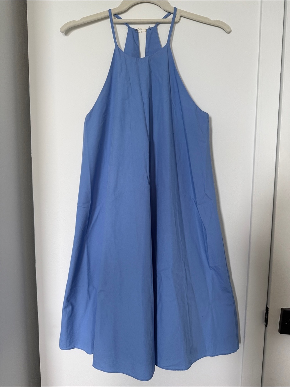 Amanda Uprichard Light Blue Halter A-Line Dress